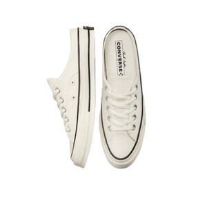Converse Slip On Chuck Mule Recycled Canvas Sneaker in  Cream NWOT Size 6